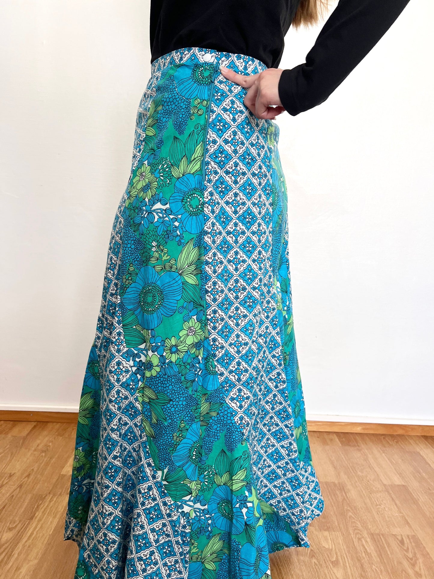 60s/70s patchwork skirt, Size S