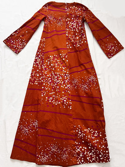 70s maxi flowing dress, Size XS-S