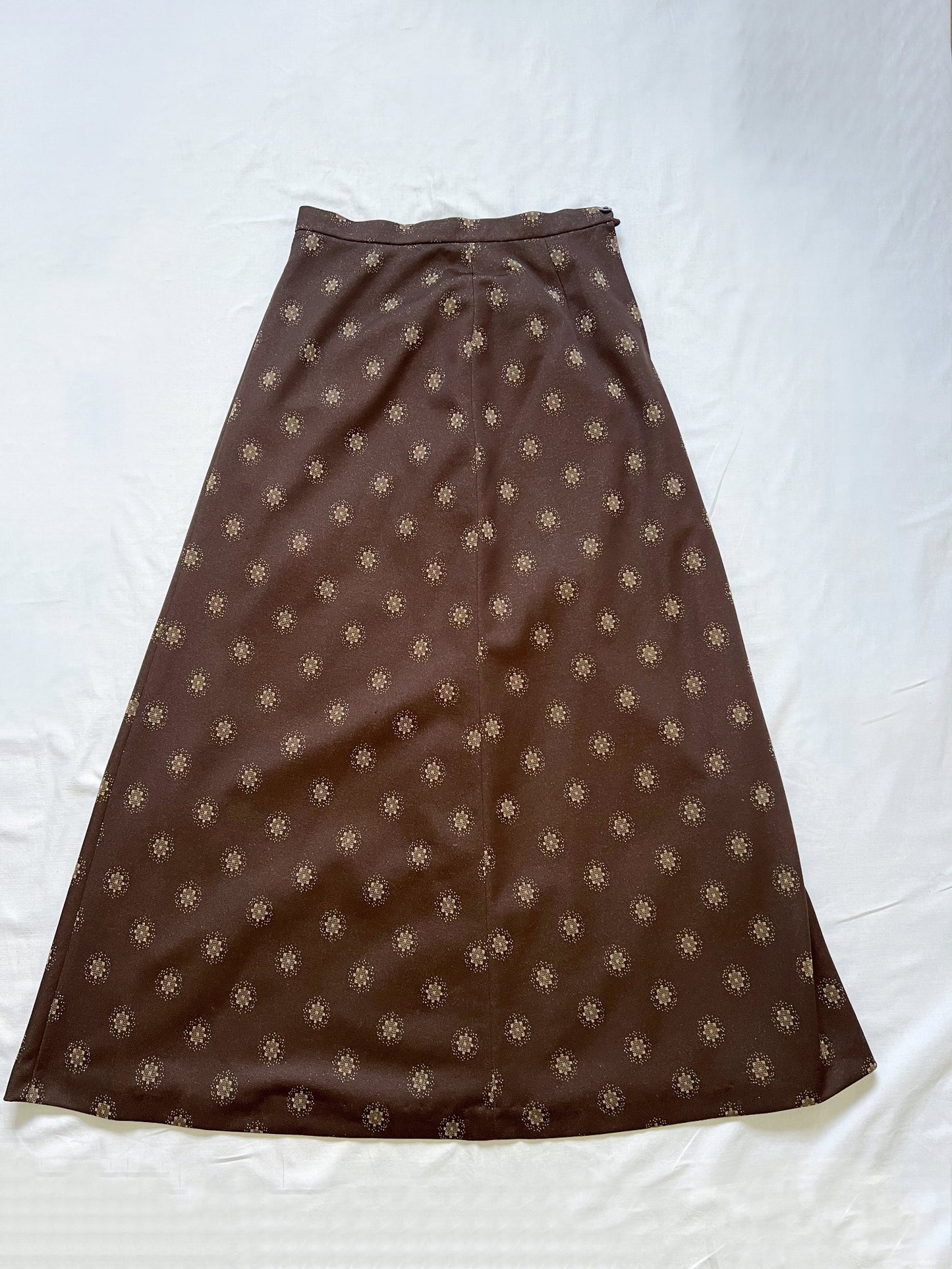 Brown and gold t-shirt and skirt set, Size S