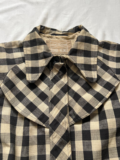 Dixi gingham trench coat, Size M