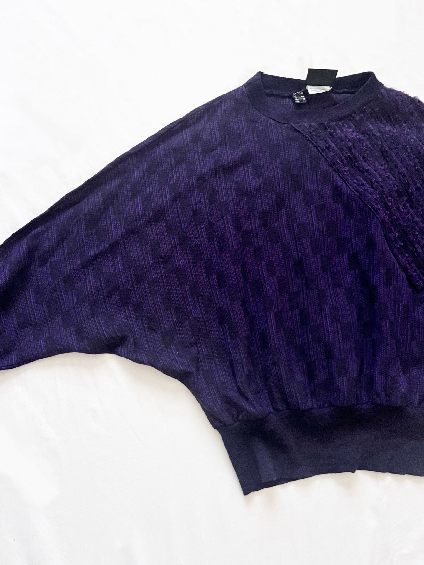 70s purple sweater, Size L-XL