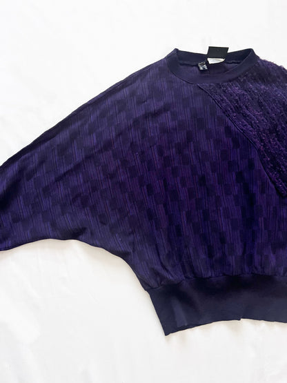 70s purple sweater, Size L-XL