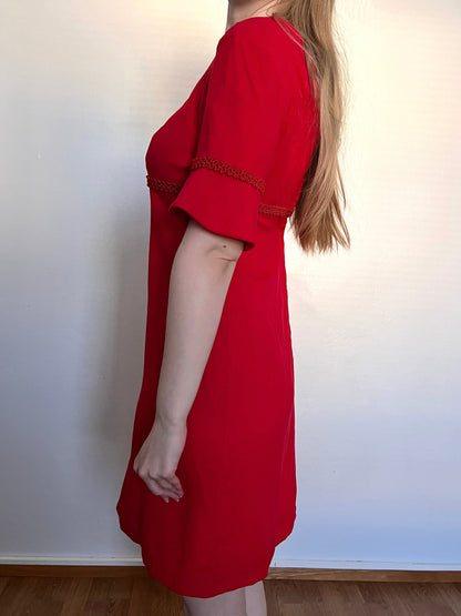 Red trim dress, Size XS-S
