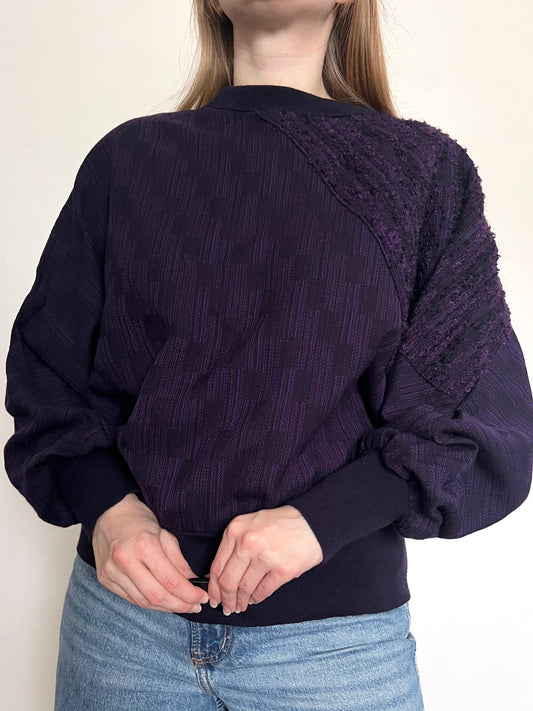 70s purple sweater, Size L-XL