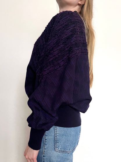 70s purple sweater, Size L-XL
