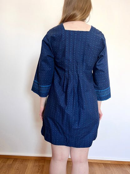 70s Marimekko Mila blue dress, Size S