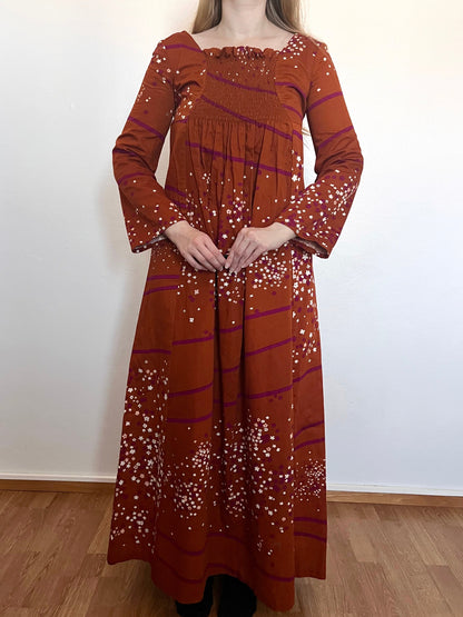 70s maxi flowing dress, Size XS-S