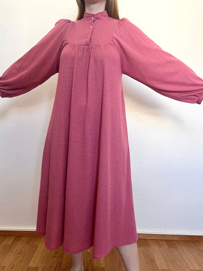 70s/80s pink dress, Size S-M
