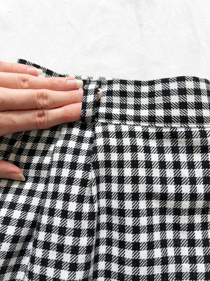 Gingham pencil skirt, Size XS/S