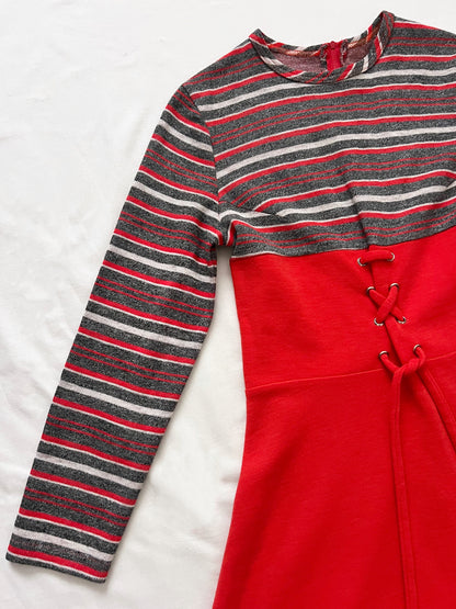 Striped mini dress, Size XS-S