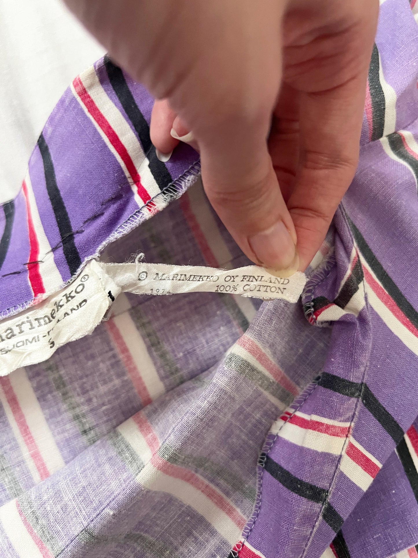 1974 purple Marimekko Filippa dress, Size S-L