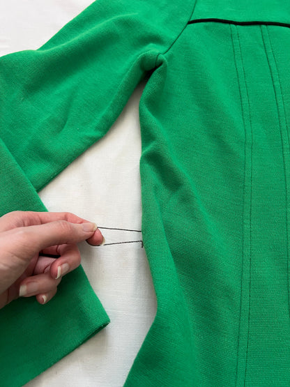 60s green dress, Size M