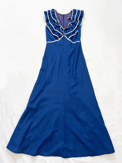 Blue ruffle dress, Size XS