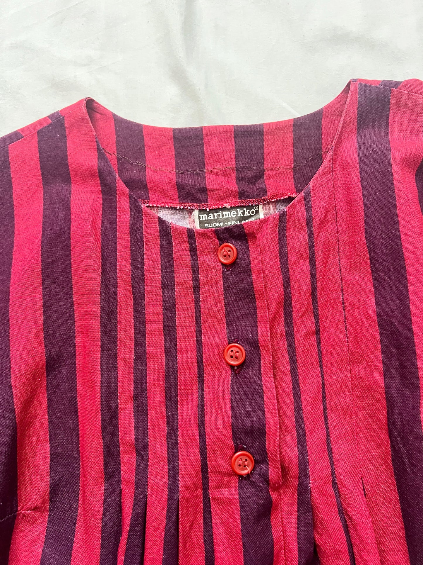 70s Marimekko striped dress, Size XS