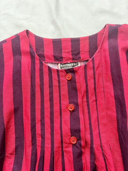 70s Marimekko striped dress, Size XS
