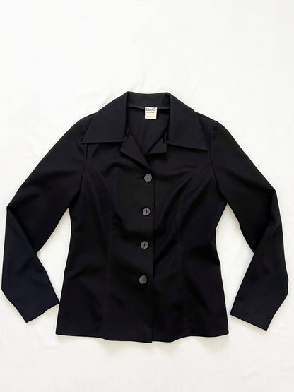 70s black shirt/suit, Size S