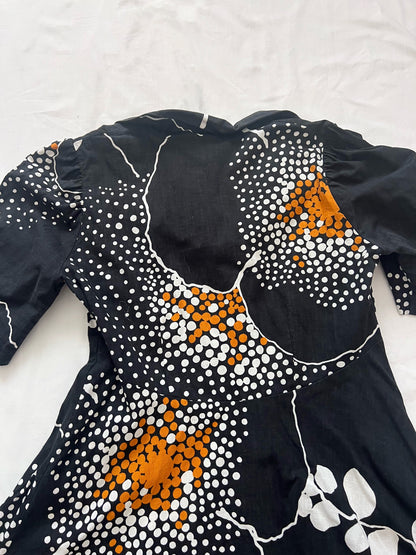 70s Pia & Paula cotton dress, Size S