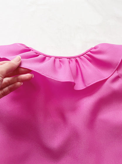 70s pink blouse, Size M