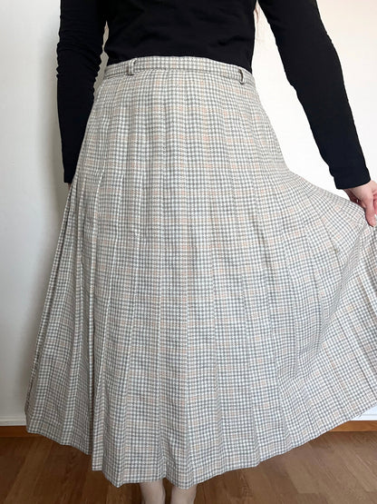 60s plaid skirt, Size L