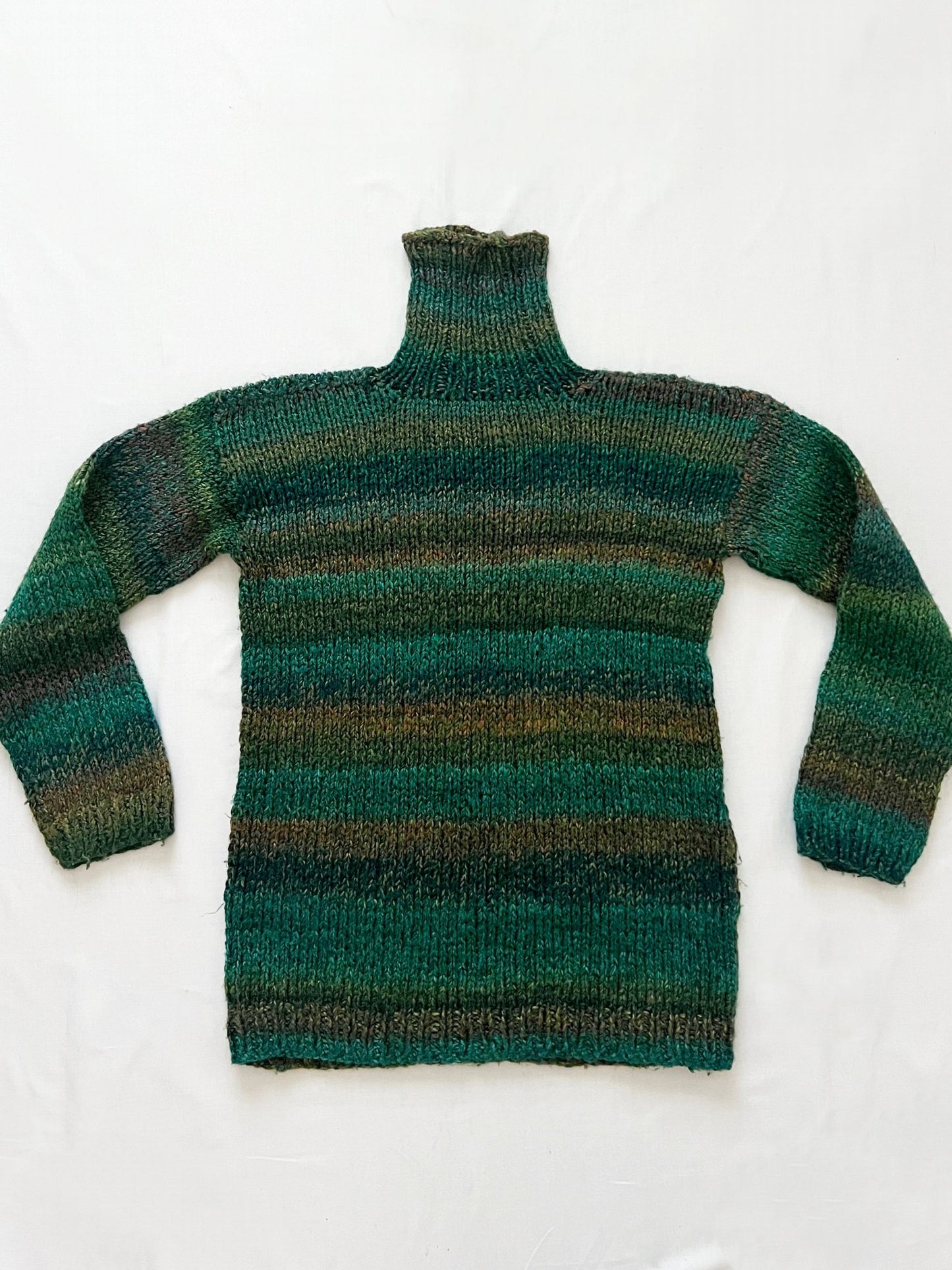 Green turtleneck sweater, Size S