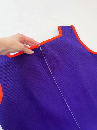 60s purple dress, Size M
