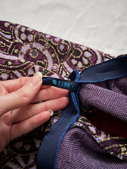 60s/70s purple and gold shimmery skirt, Size S