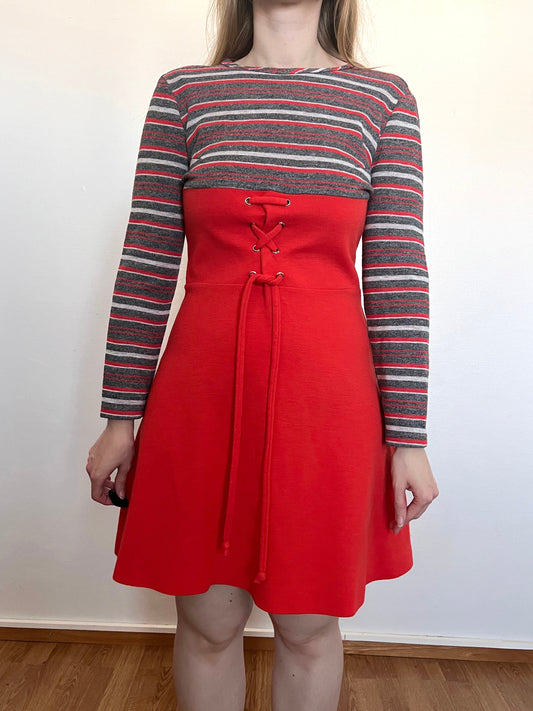 Striped mini dress, Size XS-S