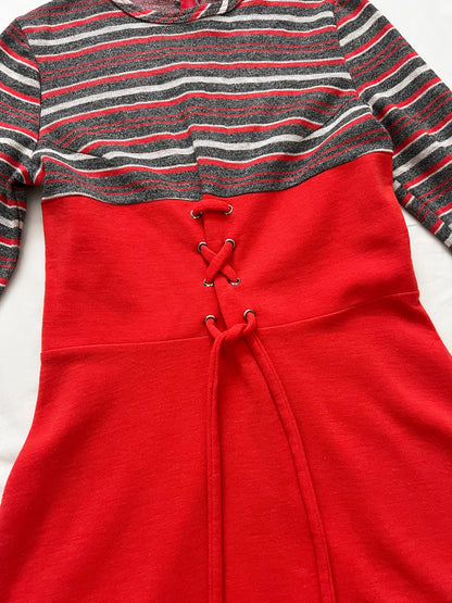 Striped mini dress, Size XS-S