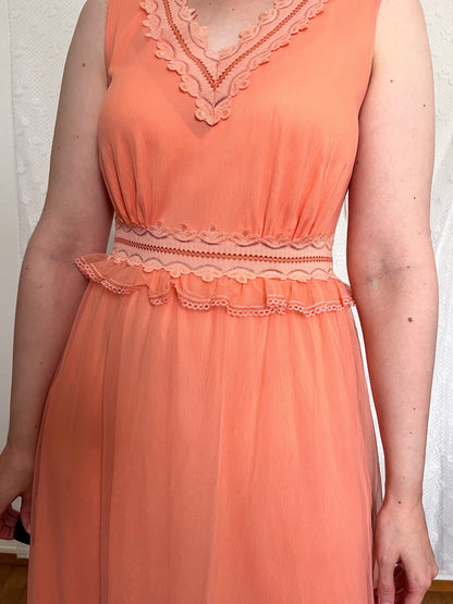 60s peach nightgown, Size S