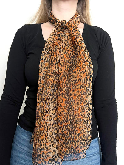 Leopard scarf