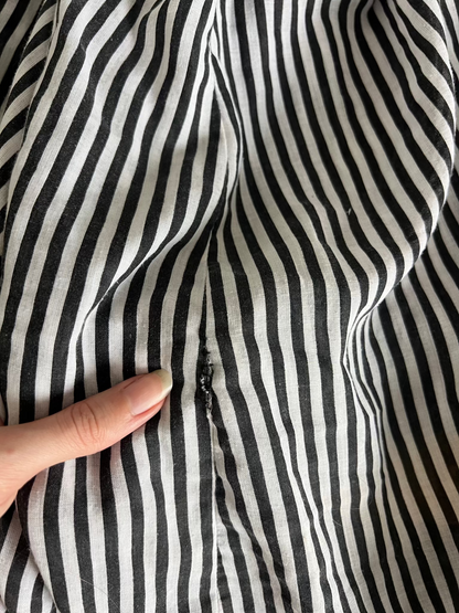 70s striped floral dress, Size L