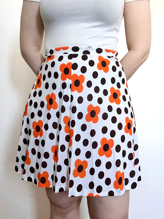 Flower mini skirt, Size XS