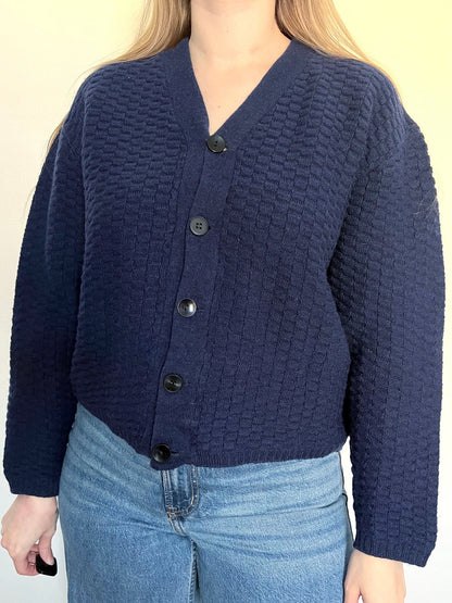 Navy blue cardigan, Size L-XL