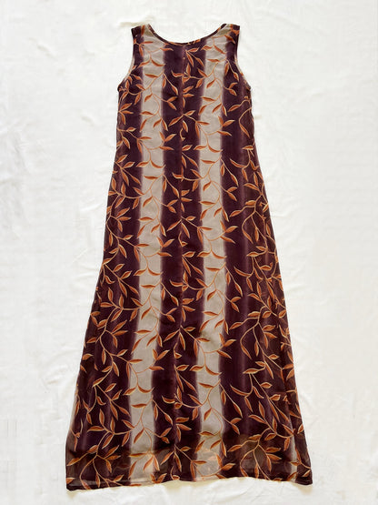 Brown 90s dress, Size S