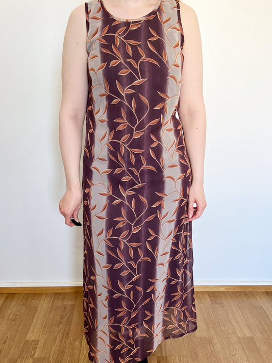 Brown 90s dress, Size S