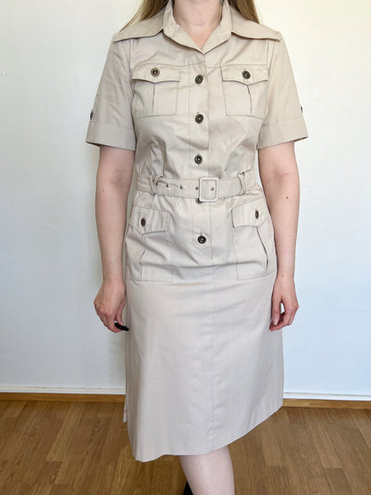 Beige trench dress, Size S