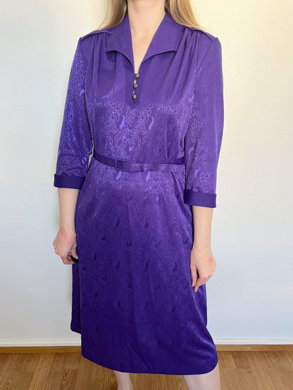 Purple 80s dress, Size S-M