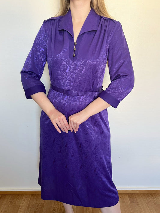 Purple 80s dress, Size S-M