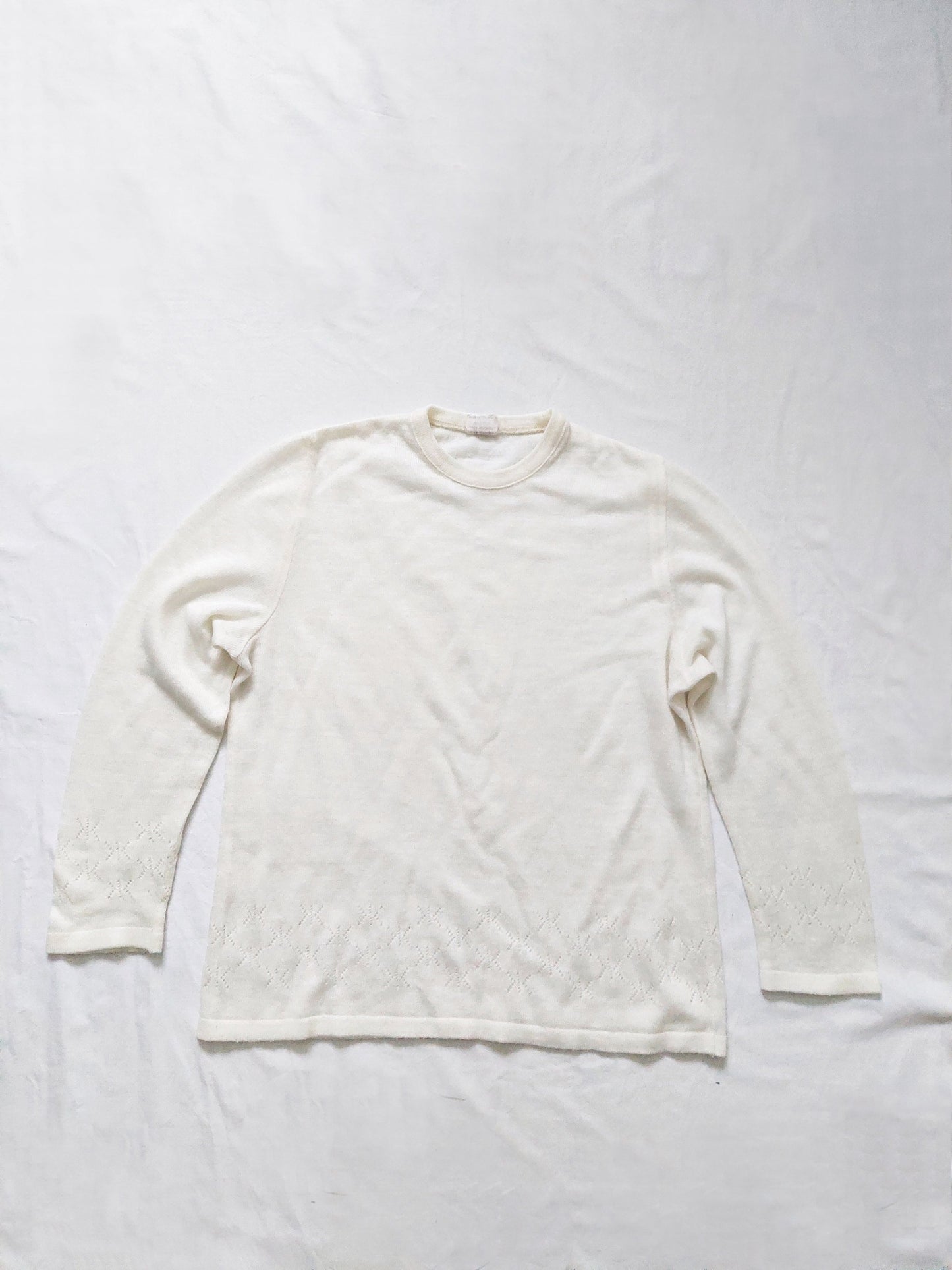 A white sweater