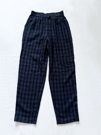 Blue checkered pants 