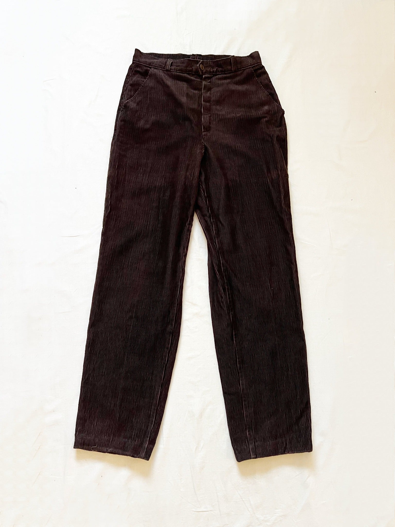 Vintage brown ribbed jeans