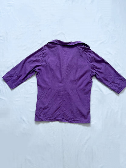 Purple embroidery top, Size L