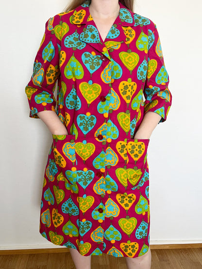 Colorful 60s dress, Size L