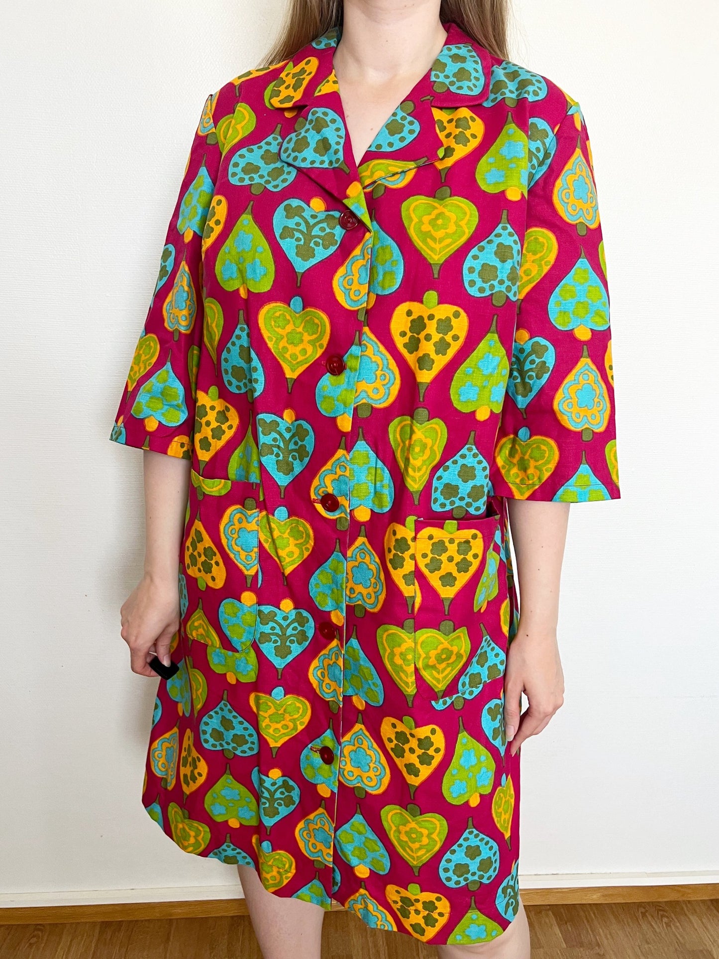 Colorful 60s dress, Size L