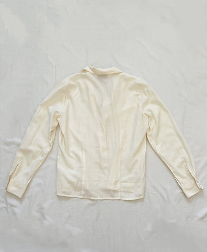 White shirt with embroidery details, Size S-M