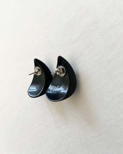 Black chunky earrings