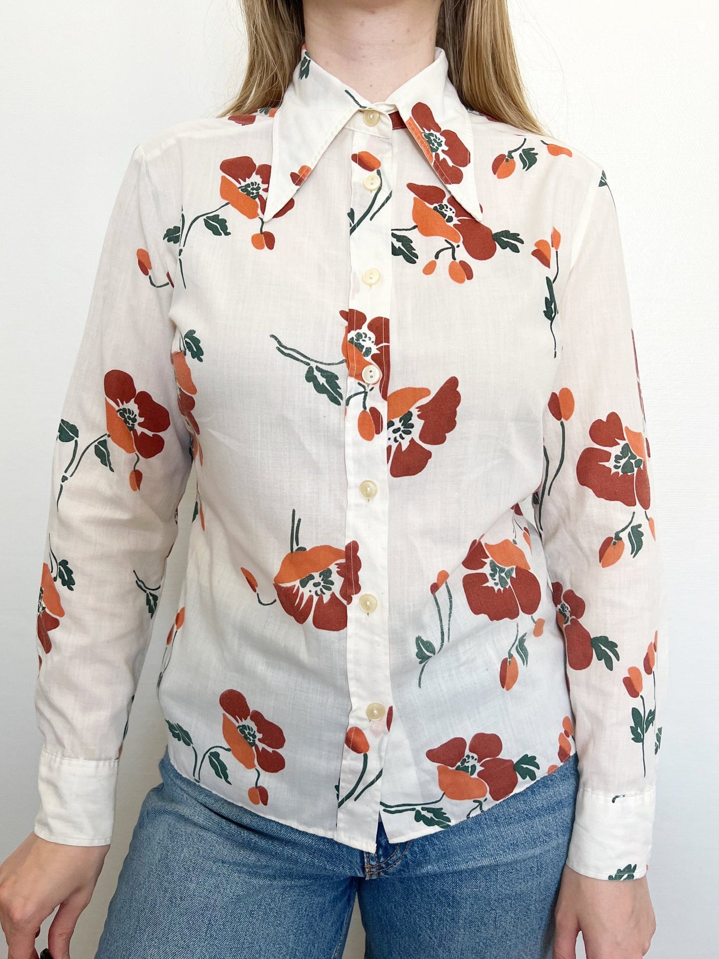 Flower shirt, Size S-M