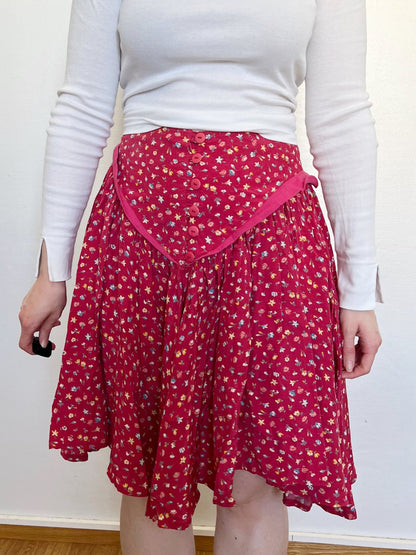 Red 90s skirt, Size S-M