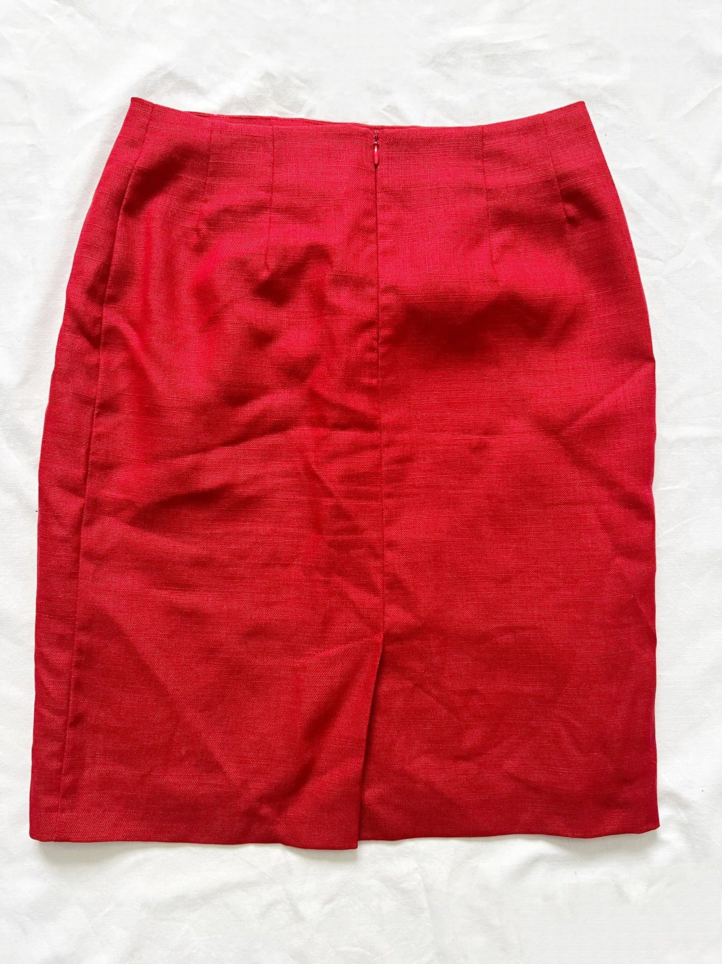 Red straight skirt, Size XS/S