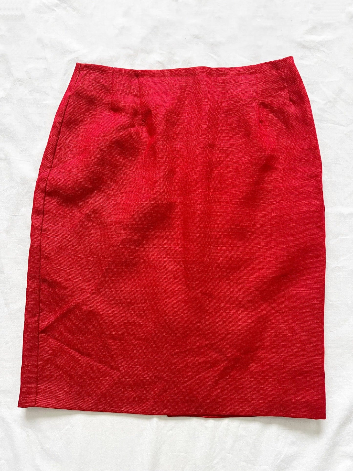 Red straight skirt, Size XS/S